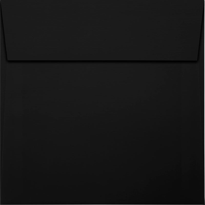 Envelopes.com 6 x 6 Square Envelopes w/Peel & Press - Black Linen (50 Qty.) | Perfect For Invitations, Thank You Notes, RSVPs, Greeting Cards, Weddings or any Announcement | 80lb Text Paper | 8525-BLI-50 - Image 2